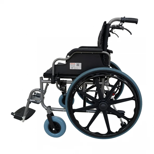 Poylin P114 XLarge Beden ( 55 cm ) Tekerlekli Sandalye - Resim 5
