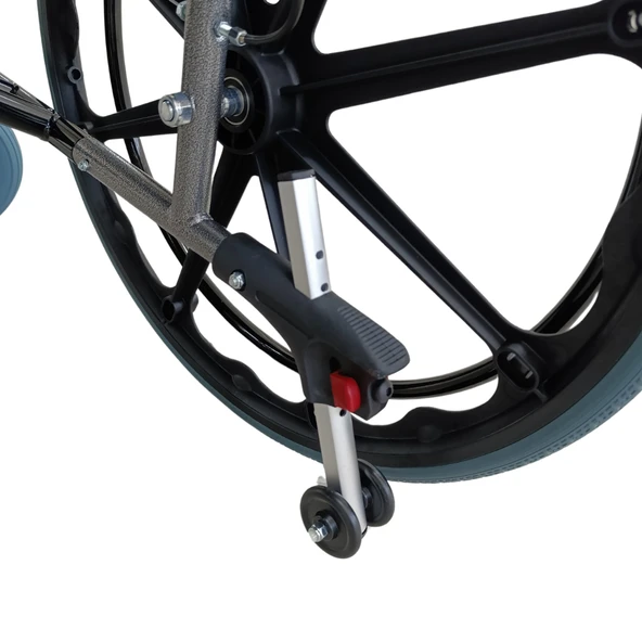 Poylin P114 XLarge Beden ( 55 cm ) Tekerlekli Sandalye - Resim 3