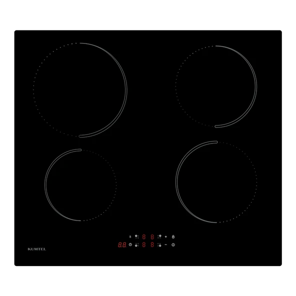 Kumtel Elektrikli İndüksiyonlu Dört Gözlü Ankastre Ocak HI6-4TB