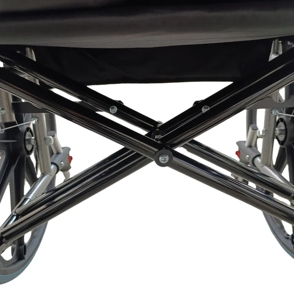 Poylin P114 XLarge Beden ( 55 cm ) Tekerlekli Sandalye - Resim 6