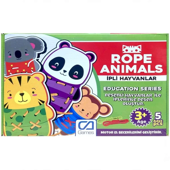 Çocuk Rope Animals İpli Hayvanlar Kutu Oyunu