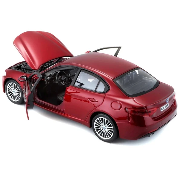 Çocuk Bburago 1:24 Alfa Romeo GIULIA Model Araba - Resim 5