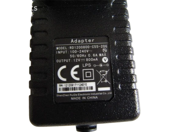 Ruide 12V 0.8A Modem ve Arduino Uyumlu Plastik Kasa Priz Tipi Adaptör RD1200800-C55-20G - Resim 4