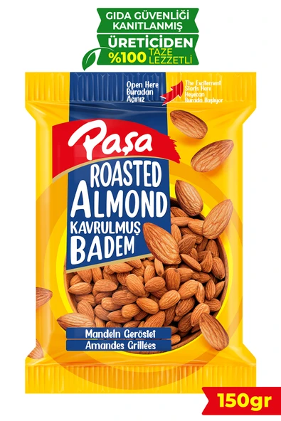 Paşa Kuruyemiş Kavrulmuş Badem 150 gr - 1