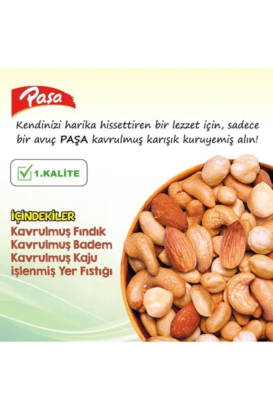 Kavrulmuş Karışık Kuruyemiş Teneke Kutu 150 gr X 2 Adet (300 gr) - 4