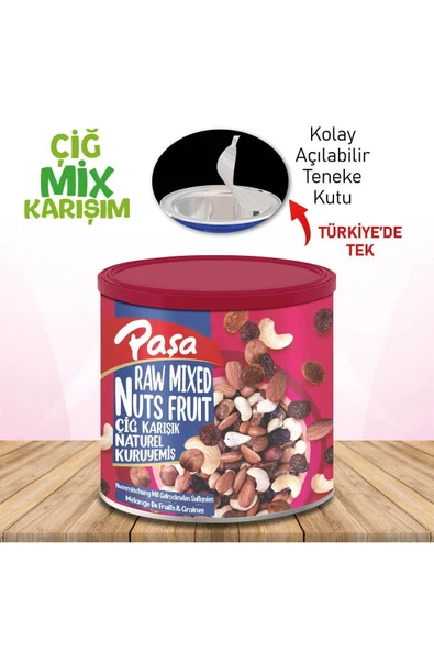 Çiğ Karışık Kuruyemiş Teneke Kutu 150 gr x 4 Adet (600 gr) - 2
