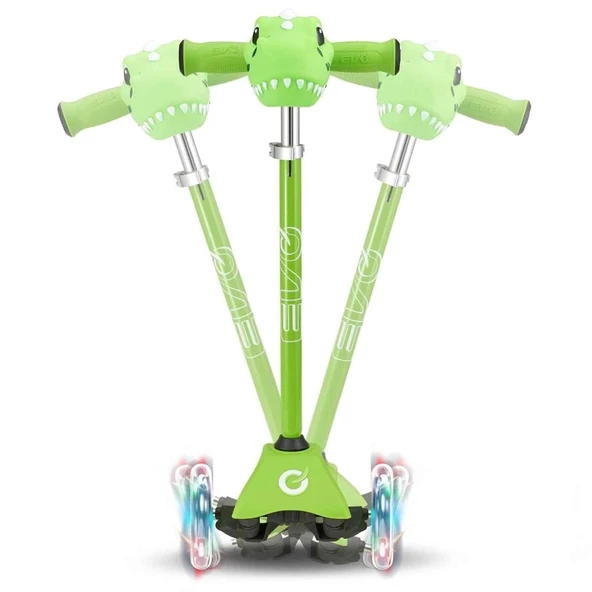Çocuk Evo Dino 3 Teker Işıklı Mini Scooter - Resim 5
