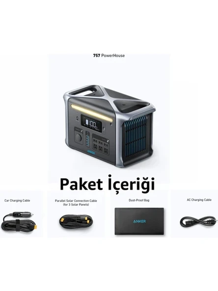 Anker PowerHouse 757 1229 Wh Taşınabilir Güç Kaynağı - 6