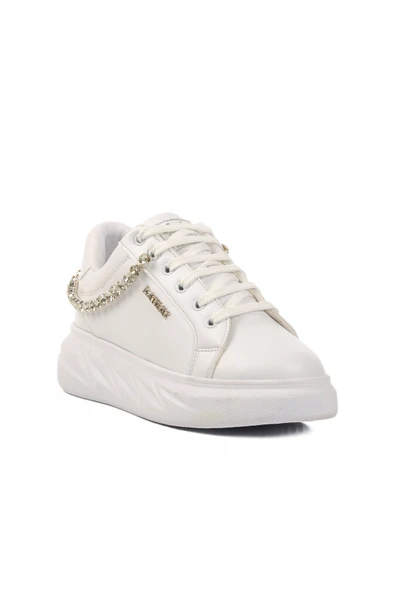 Aspor Beyaz Kadın Spor Ayakkabı - Resim 3