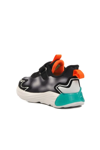 Pepino Siyah Turuncu Cırtlı Kız Çocuk Spor Ayakkabı - 4