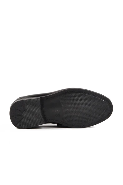 Rocky Siyah Rugan Suni Deri Erkek Çocuk Günlük Ayakkabı - 5