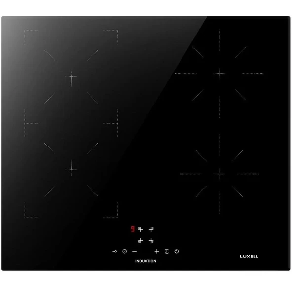 LUXELL SİYAH İNDİKSİYONLU 2'Lİ ANKASTRE SET  İndiksiyonlu Ocak-Davlumbaz - 3