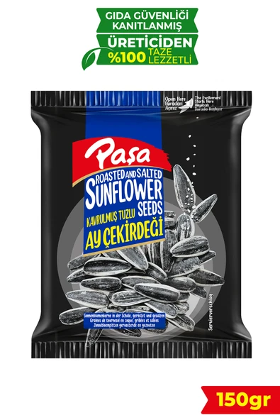 Paşa Kuruyemiş Kavrulmuş Tuzlu Siyah Ay Çekirdeği 150 gr - 1