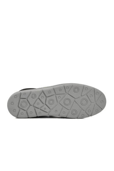 Aspor Siyah Nubuk Hakiki Deri Erkek Casual Ayakkabı - Resim 5