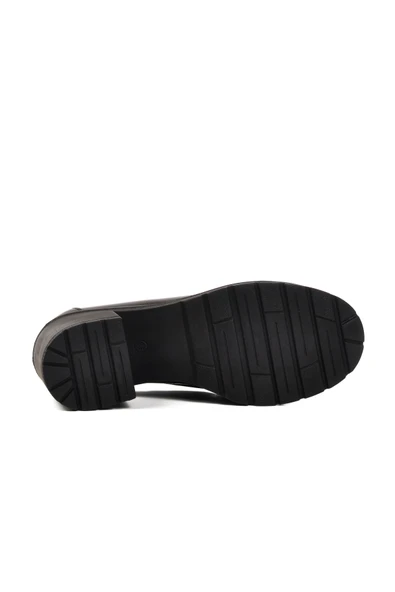 Aspor Siyah Rugan Topuklu Kadın Casual Ayakkabı - Resim 5