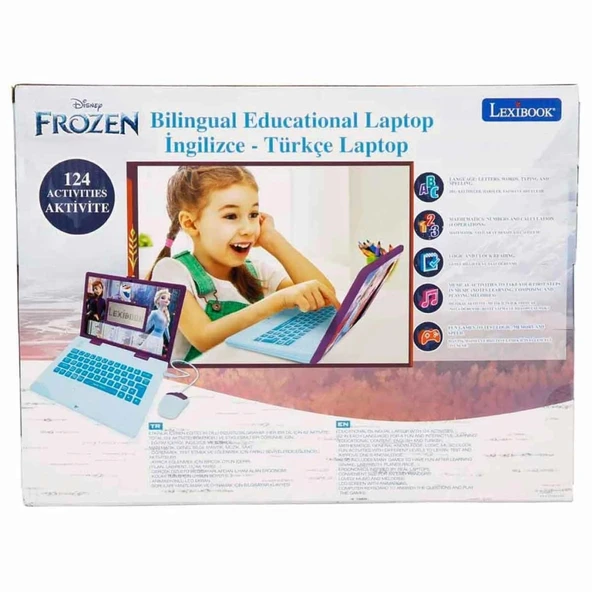 Çocuk Disney Frozen İngilizce Türkçe Laptop - Resim 3