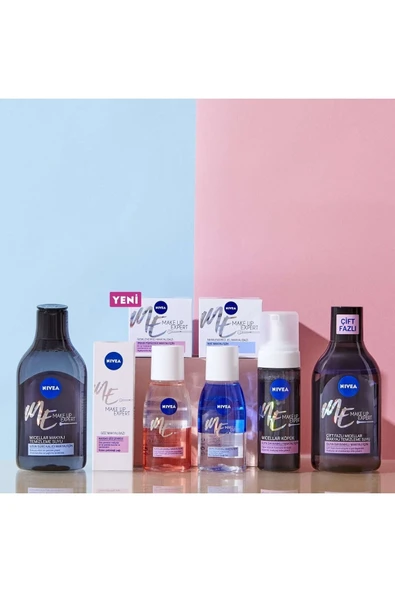 NIVEA Make Up Expert Çift Fazlı Göz Makyaj Temizleyici 125 ml Hassas Kirpik Bakımı Biotin Bakımı - Resim 5