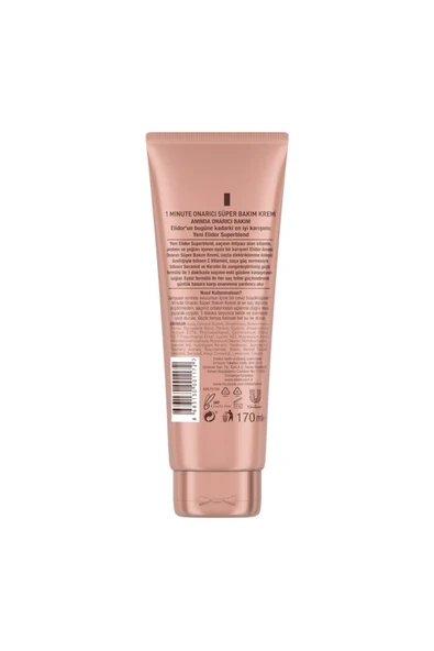 Elidor Superblend 1 Minute Onarıcı Süper Saç Bakım Kremi Anında Onarıcı Bakım 170 Ml - 3
