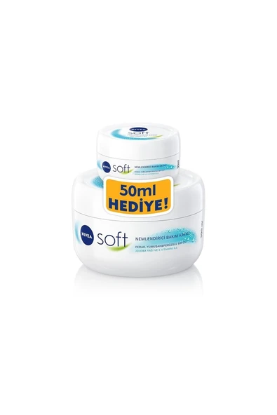 NIVEA El Kremi Soft 300 ml + Soft 50 ml set