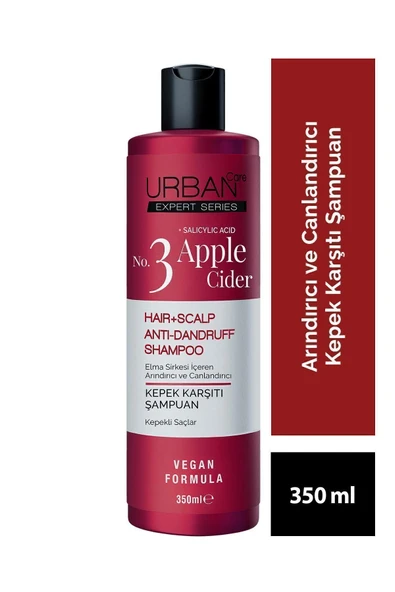 Urban Care No.3 Expert Apple Cider Kepek Karşıtı Saç Bakım Şampuanı-350 ml-vegan