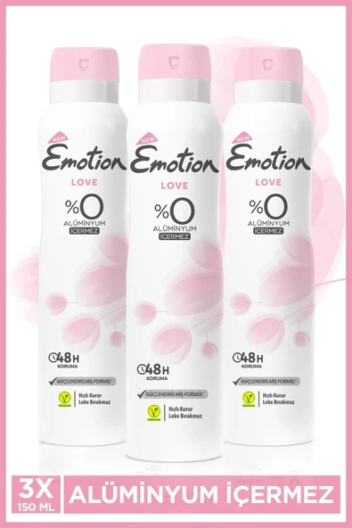 Emotion Love Kadın Deodorant 3x150ml