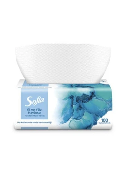 Sofia El Yüz Havlusu 100 lü 5 ADET