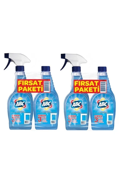 ABC Cam Temizleyici Camsil 4 X 750 ml