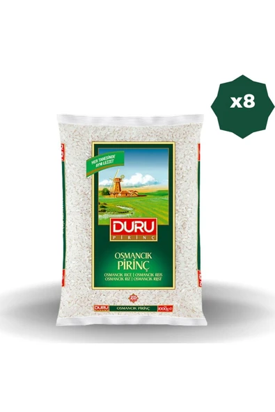 Duru OSMANCIK PİRİNÇ 1 KG x 8 ADET