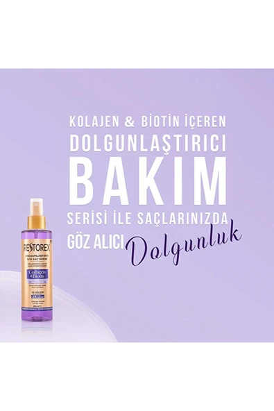 Restorex Dolgunlaştırıcı Sıvı Saç Kremi Kolajen & Biotin 200 Ml - Resim 3