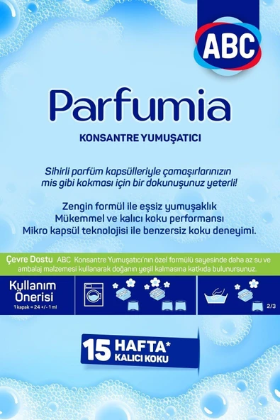 ABC Parfumia Konsantre Yumuşatıcı Romantik Gül 1440 ml X 2 Adet - 4