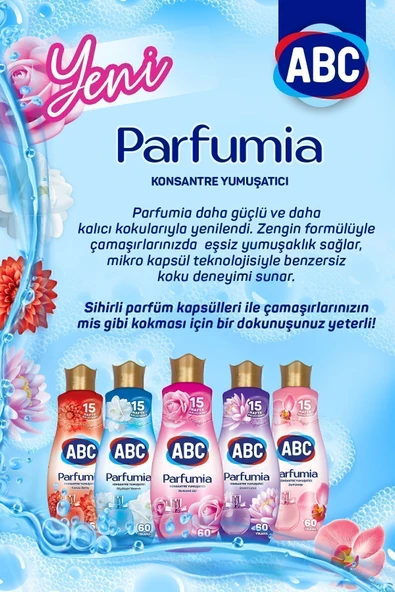 ABC Parfumia Konsantre Çamaşır Yumuşatıcısı Zarif Orkide 4 X 1440 ml - 2