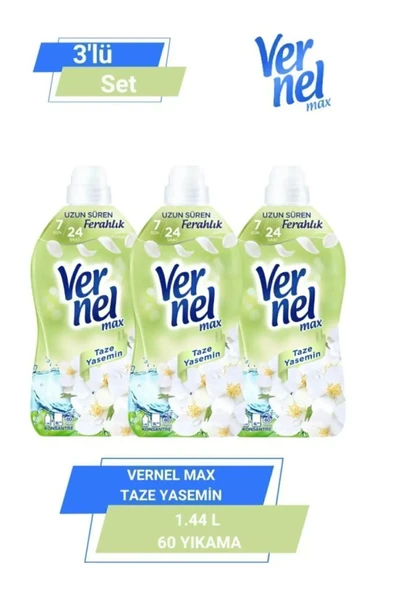 Vernel Max Taze Yasemin 1.44l 60 Yıkama 3 lü Set