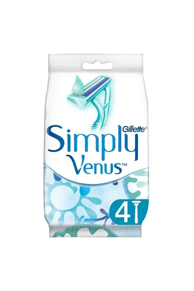 Gillette Venus Simply 2 Basic Kullan At Kadın Tıraş Bıçağı 4 Adet