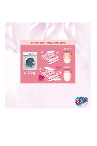 Bingo Soft Konsantre Çamaşır Yumuşatıcısı Manolya 1440 ml - 4