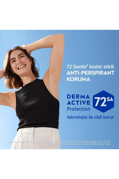 NIVEA Kadın Sprey Deodorant Black&White Invisible Clear 150ml, 72 Saat Anti-perspirant Koruma, X3 Adet - 3