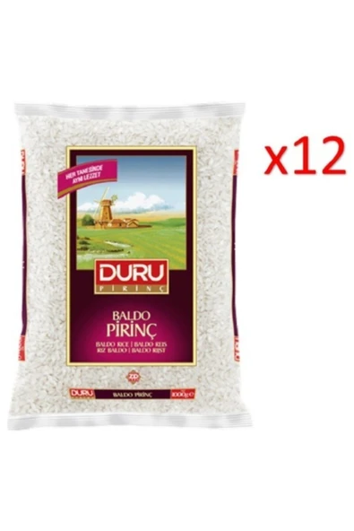 Duru Baldo Pirinç 1 Kg X 12 Adet