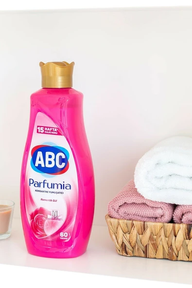 ABC Parfumia Romantik Gül Konsantre Yumuşatıcı 1440 Ml 4'lü Seti - 4
