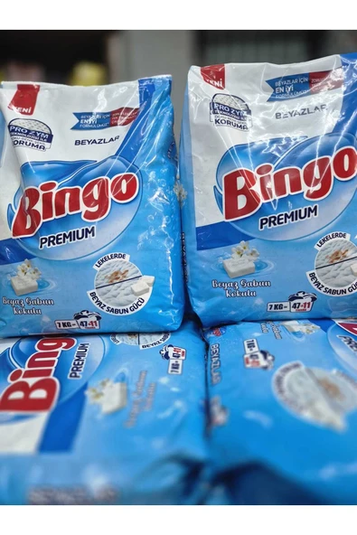 Bingo Premium Toz Çamaşır Deterjanı 7 Kg Beyazlar 2 adet (14 kg) - 6