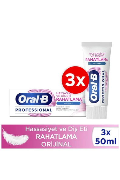 Oral-B Professional Hassasiyet Ve Rahatlama Diş Macunu 50 ml X3