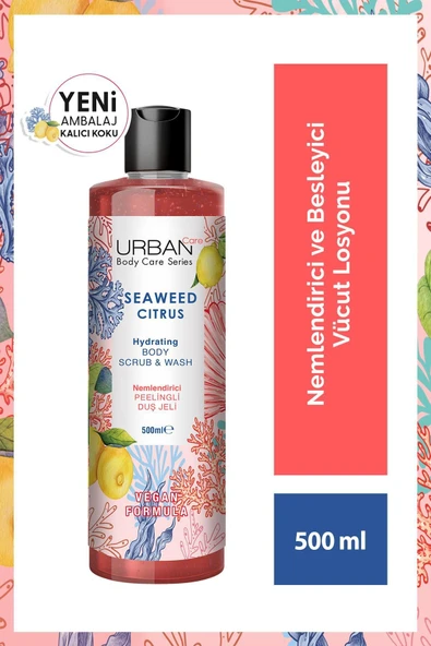 Urban Care Seaweed Citrus Nemlendirici Ve Besleyici Peelingli Duş Jeli 500 Ml-vegan