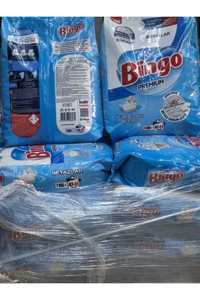 Bingo Premium Toz Çamaşır Deterjanı 7 Kg Beyazlar 2 adet (14 kg) - 4