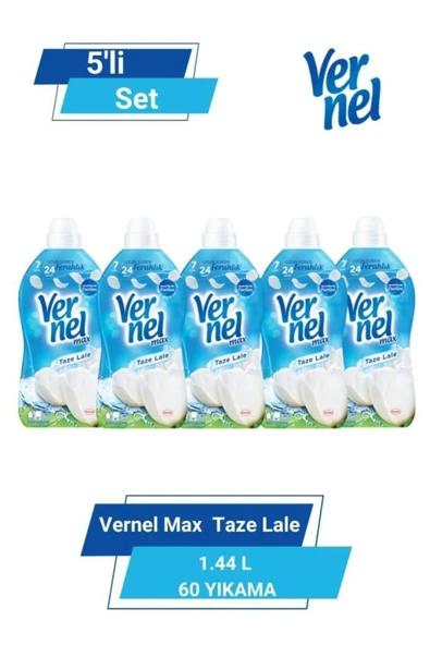 Vernel Max Taze Lale 1.44 L 60 Yıkama 5'li Set
