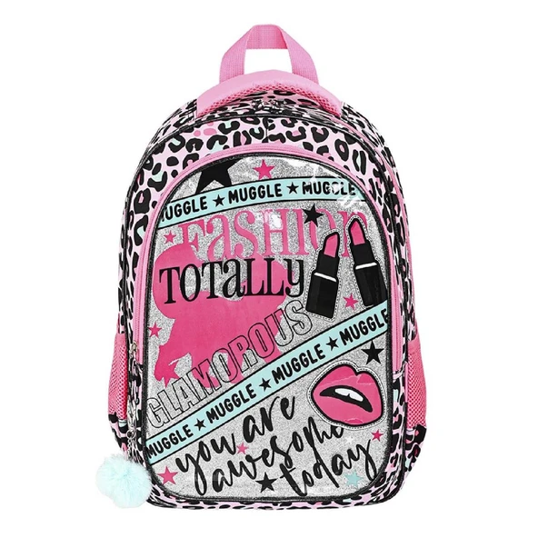 Muggle 2 Bölmeli Fashion Totally Okul Sırt Çantası (MU-9074)
