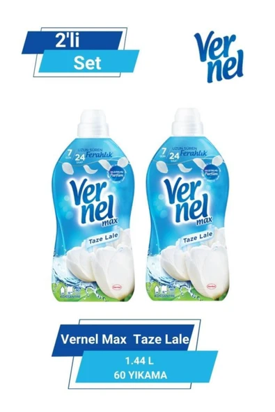Vernel Max Taze Lale 1.44 L 60 Yıkama 2'li Set