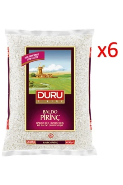 Duru Baldo Pirinç 1 Kg X 6 Adet