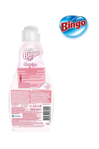 Bingo Soft Konsantre Çamaşır Yumuşatıcısı Manolya 1440 ml - 3