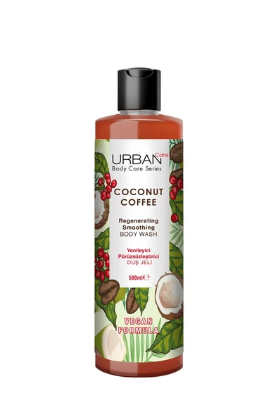 Urban Care Coconut Coffee Yenileyici & Pürüzsüzleştirici Duş Jeli 500 Ml-vegan - Resim 3