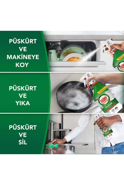 Fairy Power Sprey 3’ü 1 Arada Bulaşık Ve Mutfak Portakal Kokulu 500 ml - Resim 4