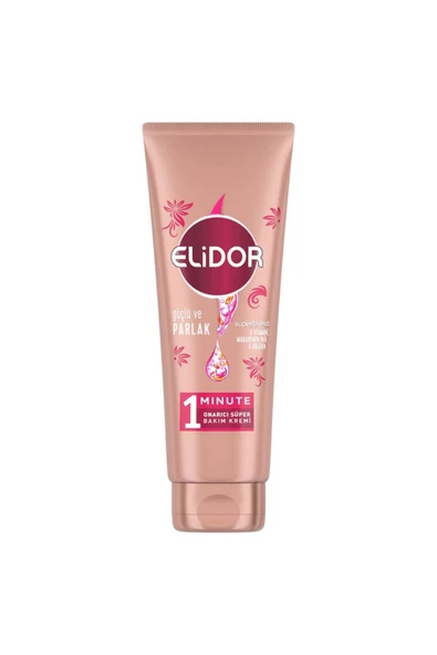 Elidor 1 Minute Onarıcı Süper Saç Bakım Kremi Güçlü ve Parlak 170 ml