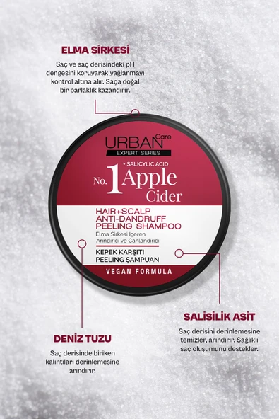 Urban Care No.1 Expert Apple Cider Kepek Karşıtı Peeling Şampuan-200 g-vegan - 2